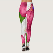 Ein Blütentraum Blumen Streifen & Punkte レギンス (裏面)