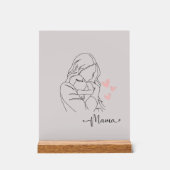 Ein danke an alle mamas アクリルサイン (正面)