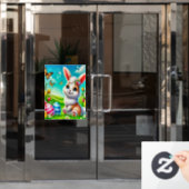 Ein glücklicher Hase ウィンドウサイン (オフィスドア)
