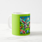 Ein glücklicher Hase und Igel コーヒーマグカップ (正面左)