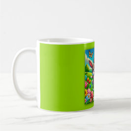 Ein glücklicher Hase und Igel コーヒーマグカップ