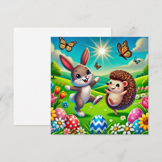 Ein glücklicher Hase und Igel シーズンカード (正面/裏面)