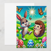 Ein glücklicher Hase und Igel セーブザデート (正面/裏面)