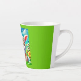 Ein glücklicher Hasse カフェラテマグ