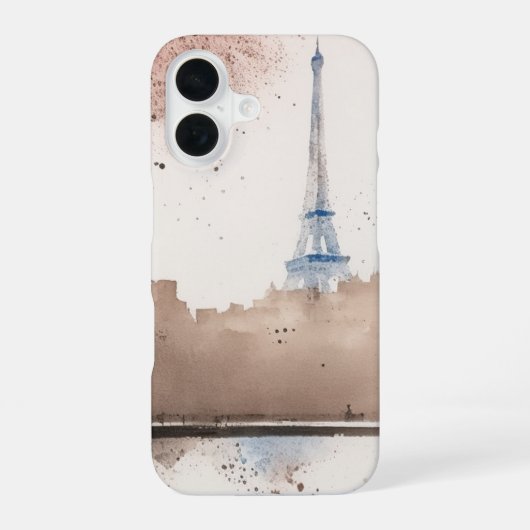 Ein Hauch von Paris - Aquarell - iPhone 16ケース (裏面)