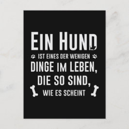  Ein Hund ist Niedlicher Spruch mit Pfoten ポストカード
