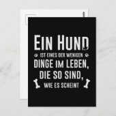  Ein Hund ist Niedlicher Spruch mit Pfoten ポストカード (正面/裏面)