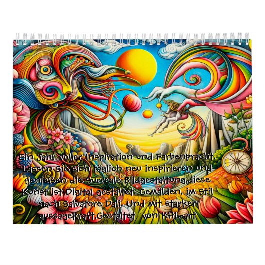 Ein Jahr in Farbenpracht カレンダー (裏面)