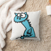 Ein niedlicher Drache in blau クッション (ブランケット)