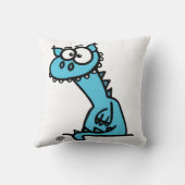 Ein niedlicher Drache in blau クッション (裏面)