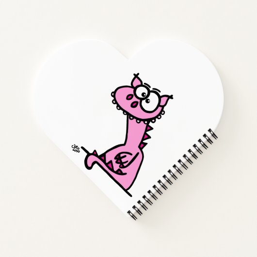 Ein niedlicher Drache in rosa ノートブック (裏面)