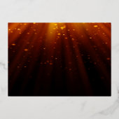 Ein Od Milvado 5"x7"ヘブライ語ゴールドフォイルプラーク 箔招待状 (裏面)