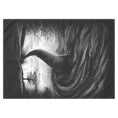 ein Tornado auf einer Straße in realistischem Stil テーブルクロス (正面(横))