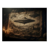 Ein UFO im Stil von Leonardo da Vinci ポスター (正面)