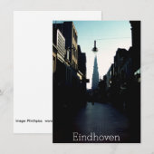 Eindhoven通り&カタリナケルク、オランダカード (正面/裏面)