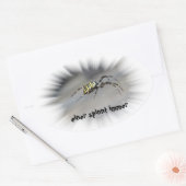 einer spinnt immer Aufkleber 楕円形シール (封筒)