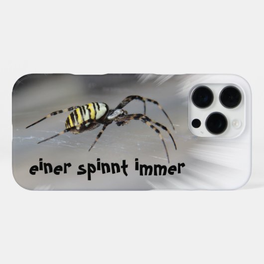 Einer spinnt immer iPhone Hüllen iPhoneケース (裏面横)