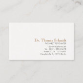 Einfacheとエレガンテ・ベルフリック・サイキーター 名刺 (正面)