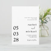 Einfache, elegante Einladung 招待状 (スタンド正面)