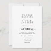 Einfache Moderne Einladung 招待状 (正面)