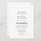 Einfache Moderne Einladung 招待状 (正面/裏面)