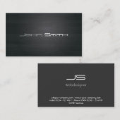 Einfache, moderne,  elegante, Visitenkarte 名刺 (正面/裏面)