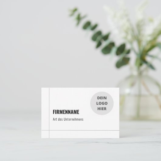 Einfache Visitenkarten Vorlage - Online Gestalten 名刺 (スタンド正面)