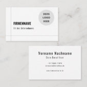 Einfache Visitenkarten Vorlage - Online Gestalten 名刺 (正面/裏面)