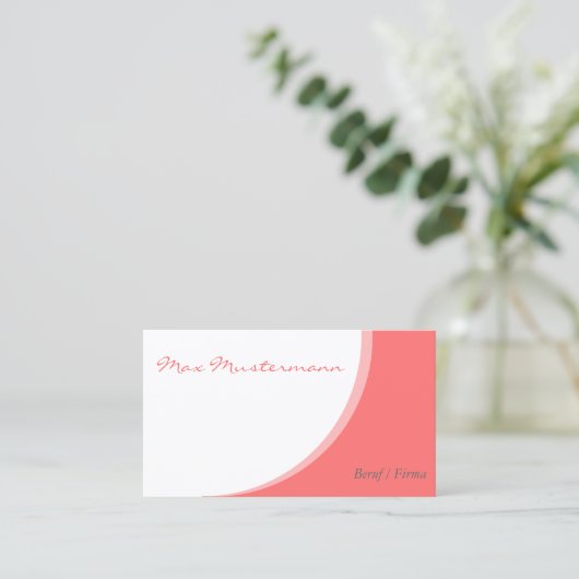 einfache Vorlage Visitenkarten 名刺 (スタンド正面)