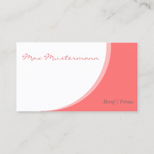 einfache Vorlage Visitenkarten 名刺 (正面)