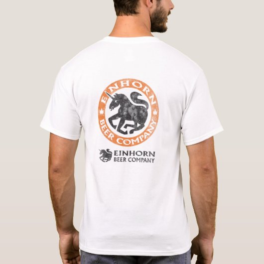 EinhornビールCo公式の商品 Tシャツ (裏面)