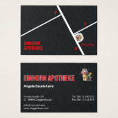 Einhorn Apotheke Visitenkarten  (正面&裏面)
