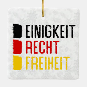 Einigkeit Rechtフレイ – ドイツオーナメント セラミックオーナメント