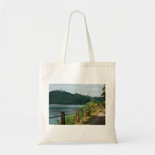 Einkaufstasche Edersee Ufer und Schlos Waldeck トートバッグ (正面)
