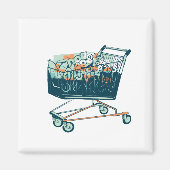 Einkaufwagen mit Klopapier マグネット (正面)