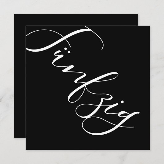 Einladung Geburtstag (inkl. Briefumschlag) 招待状 (正面/裏面)