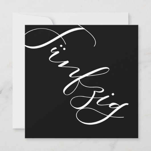 Einladung Geburtstag (inkl. Briefumschlag) 招待状 (正面)