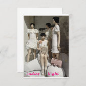 Einladung "Ladies Night" 招待状 (正面/裏面)