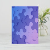 Einladung mit 3 D Effekt Puzzle  招待状 (スタンド正面)