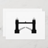 Einladung Tower Brigde London 招待状 (正面/裏面)
