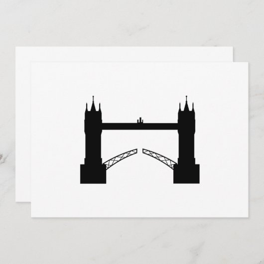 Einladung Tower Brigde London 招待状 (正面/裏面)