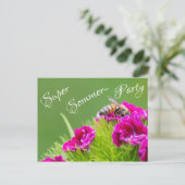 Einladung zu Deiner Sommerpartyすごい! ポストカード (スタンド正面)
