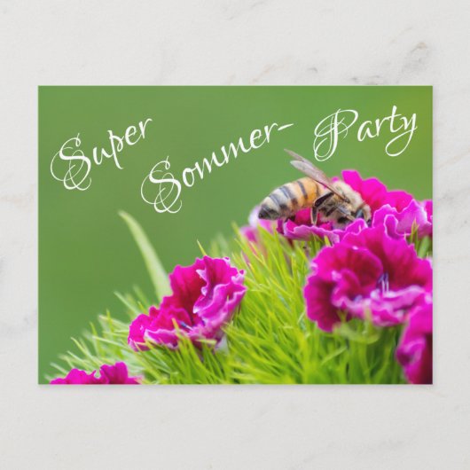 Einladung zu Deiner Sommerpartyすごい! ポストカード (正面)