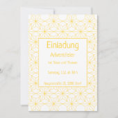 Einladung zu einer Feier, goldene Sterne 招待状 (正面)