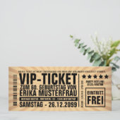 Einladung zum 60. Geburtstag (personalisierbar) 招待状 (スタンド正面)