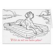 Einladung zum Baden gehen mit Deutscher Dogge (正面横)