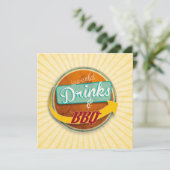 Einladung zum BBQ im 50er-Jahre-Style 招待状 (スタンド正面)