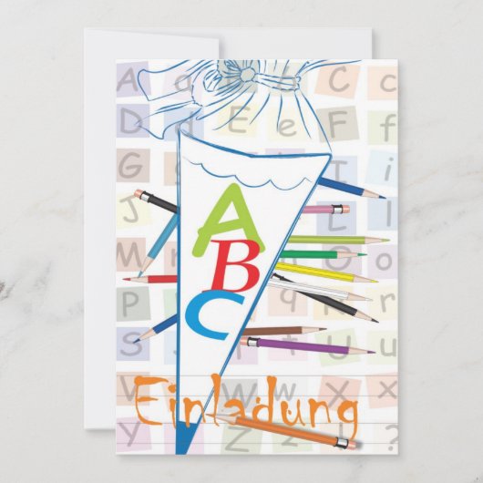 Einladung zum Schulanfang 招待状 (正面)