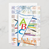 Einladung zum Schulanfang 招待状 (正面/裏面)