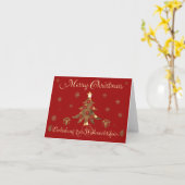 Einladung zur Firmenweihnachstfeier! カード (黄色い花)